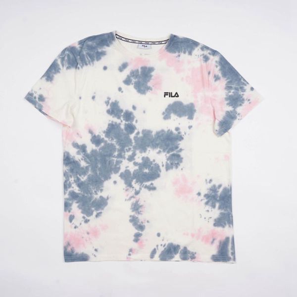 Camisetas Manga Corta Fila Niñas Gris / Rosas - Mono Noose Tie Dye - España 341526XIR